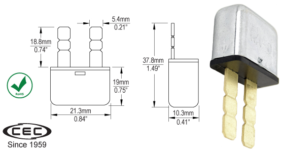 Fuse Plug-In Circuit Breakers, CB155