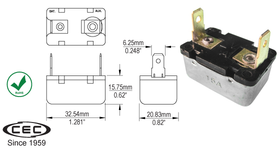 Straight Pkug-In Style Circuit Breakers, CB160