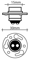 D.C. Prefocus (P15d) Base Style